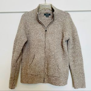 NATURAL REFLECTIONS Zipper Cardigan Sweater-Teddy Jacket